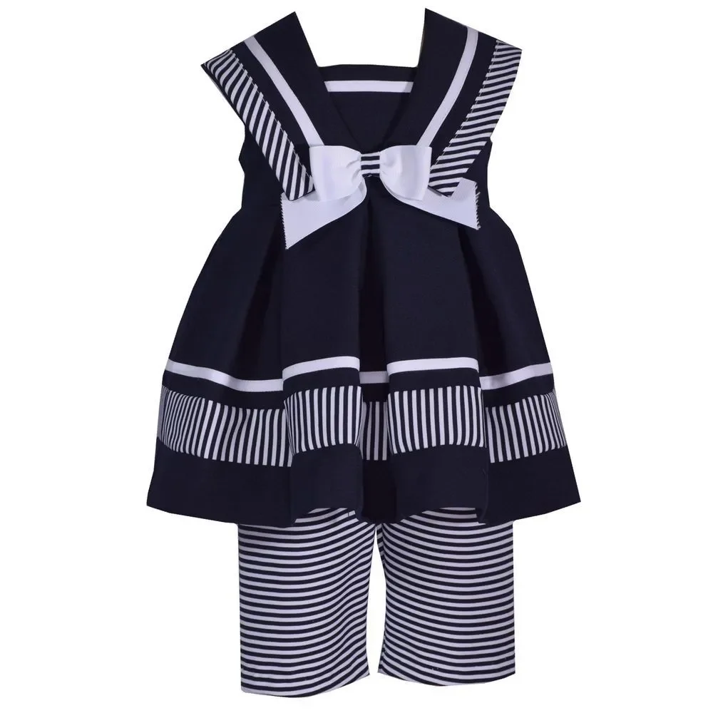 Bonnie Baby Girls Nautical Top and Capris Size 24 M